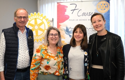 Christian Guillarme, Laurence Brunin, Catalina et Lorène Lamotte